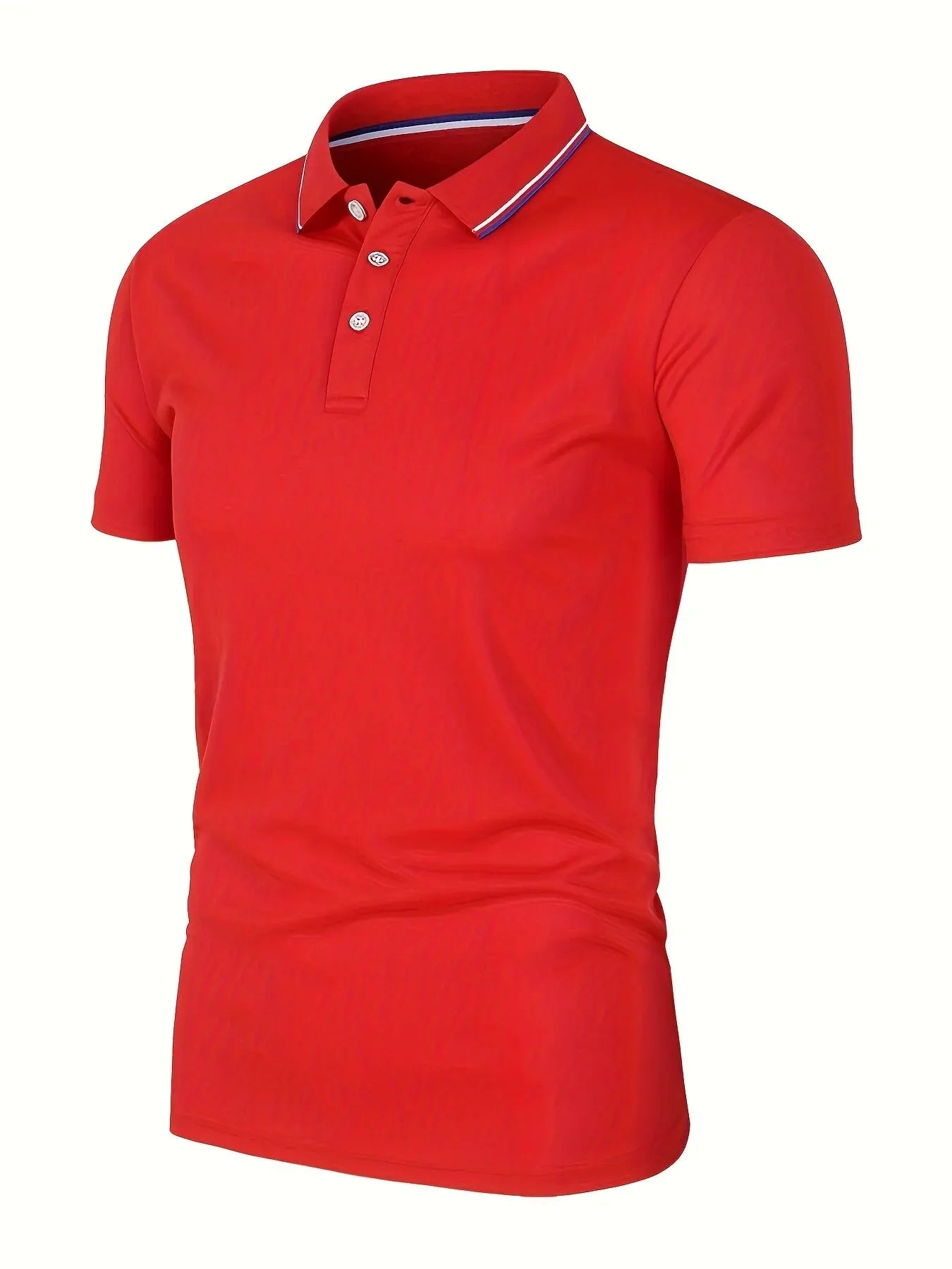 2024 Solid Color Polo Shirt Men's Business Polo Collar Half sleeved Top 2024 Summer Casual Short sleeved T-shirt for Men an