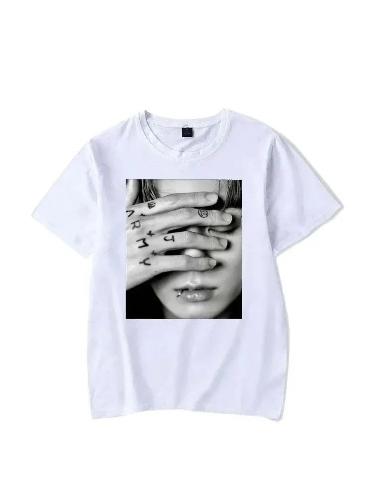 Tops for Women V(taehyung) Jungkook Fan T Shirt Women Suga Kpop Harajuku Tshirt Woman Tshirts Aesthetic Clothes Regular style