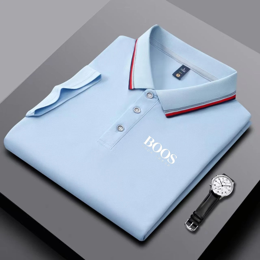 Summer New Men's Short Sleeved Polo Shirt Fashion Design Golf Top Casual T-shirt