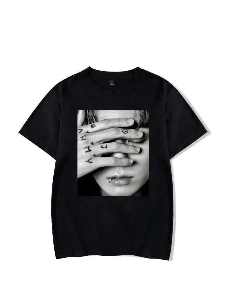 Tops for Women V(taehyung) Jungkook Fan T Shirt Women Suga Kpop Harajuku Tshirt Woman Tshirts Aesthetic Clothes Regular style