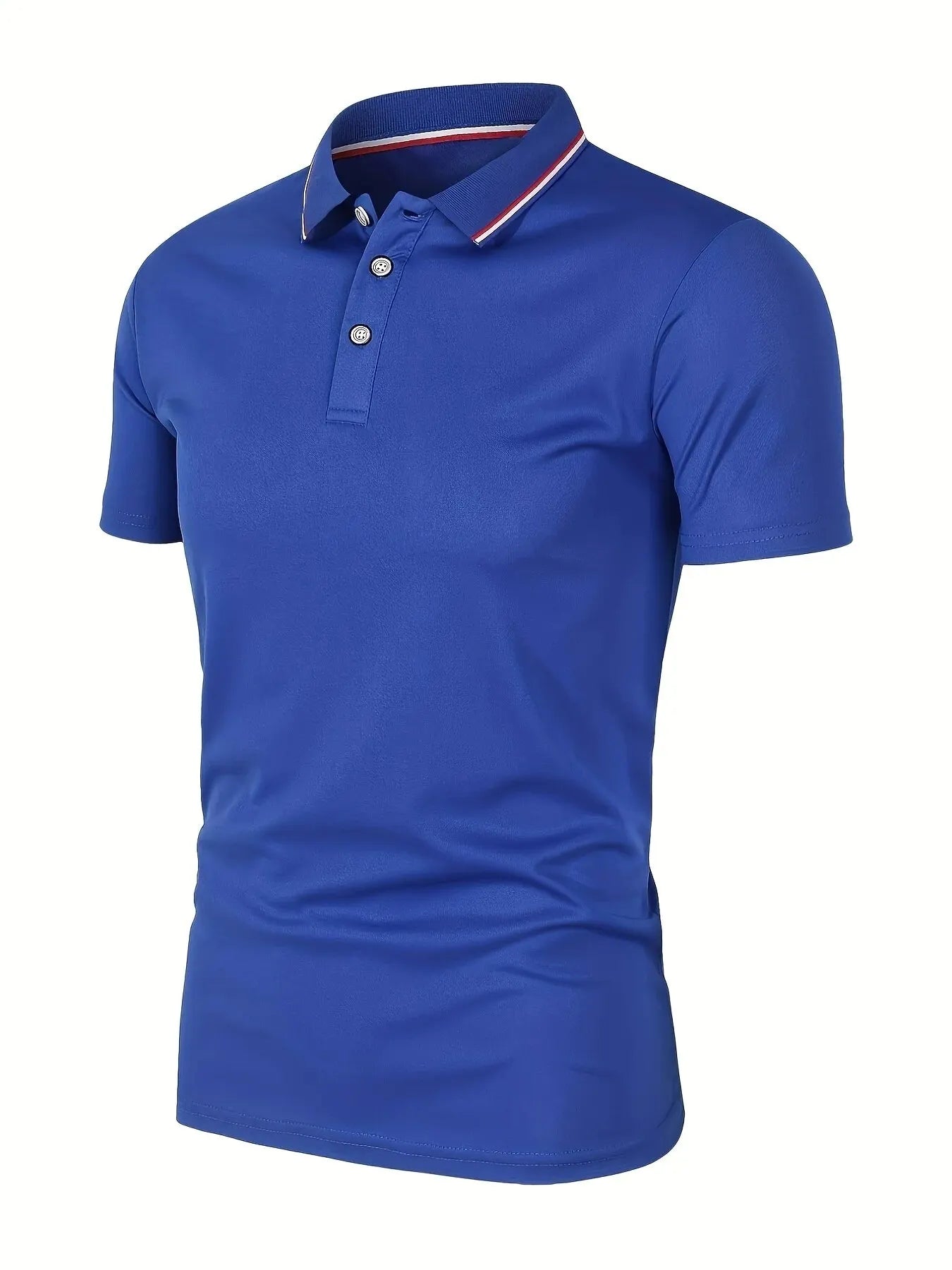 2024 Solid Color Polo Shirt Men's Business Polo Collar Half sleeved Top 2024 Summer Casual Short sleeved T-shirt for Men an