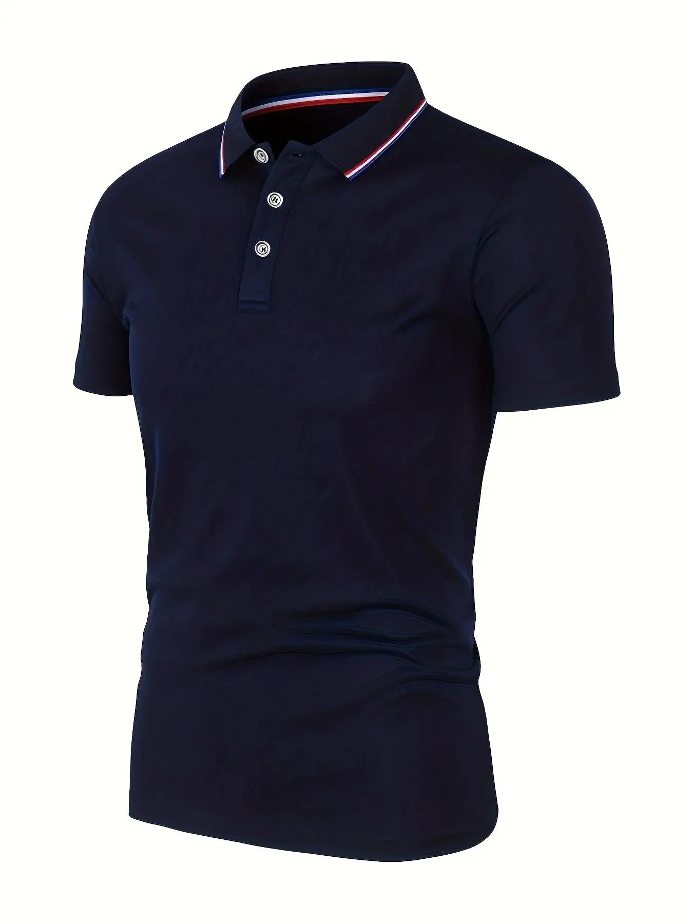 2024 Solid Color Polo Shirt Men's Business Polo Collar Half sleeved Top 2024 Summer Casual Short sleeved T-shirt for Men an