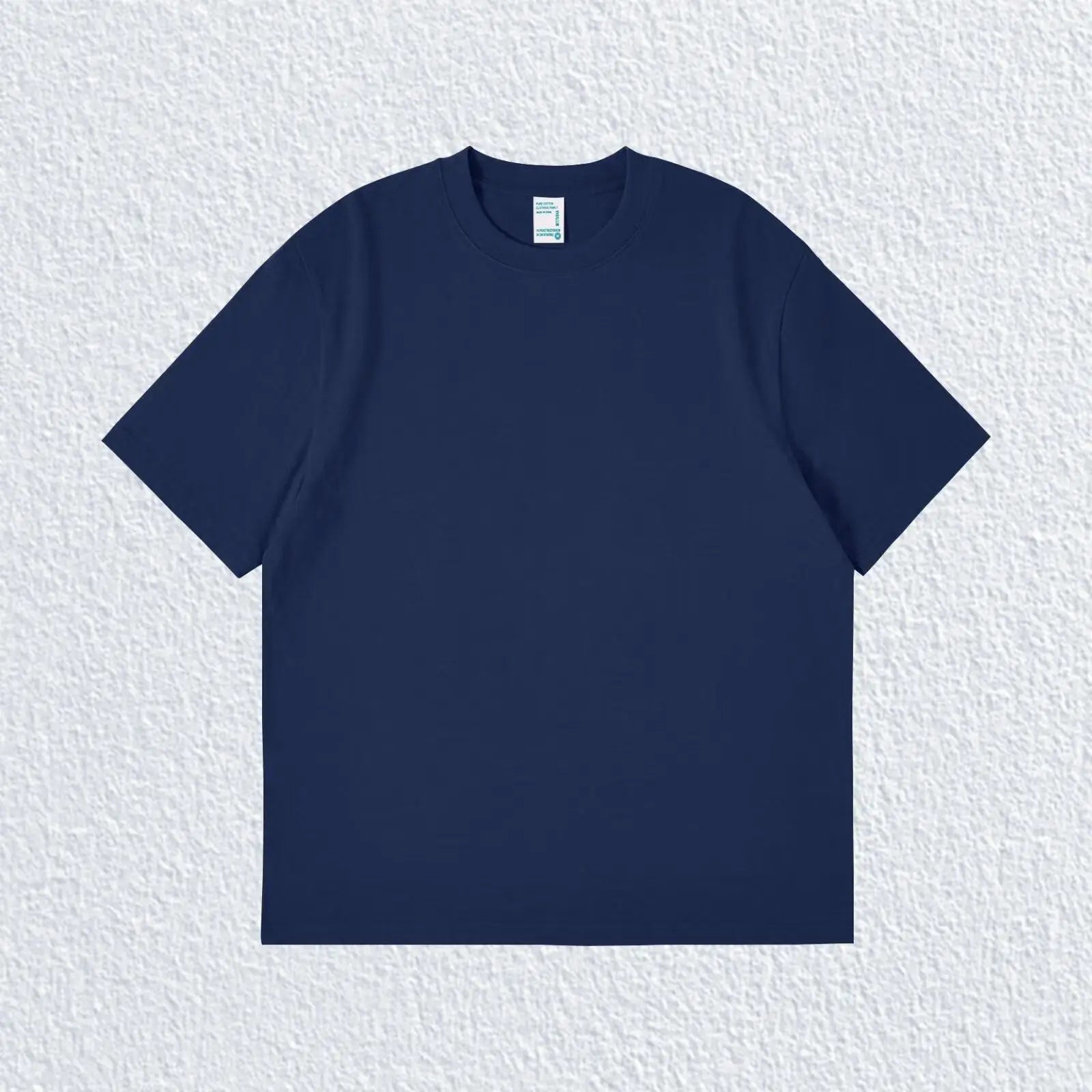 Pure White 260g Heavy T-shirt Men's Summer Pure Cotton Short-sleeved New Men's and Women's Streetwear